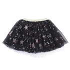 Professional Ballet Tutu 100% Polyester Black Kids Girls Tutu With Sparkle Stars