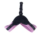 Hot sale custom pattern super comfort neck adjustable nylon leather dog harness