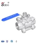 Stainless Steel 4inch DN100 NPT BSP 3PC Ball Valve
