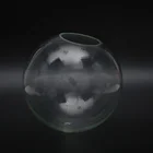 Grey ball round ceiling light covers replacement glass globe for lampshade