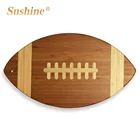 American Bamboo Cutting Board Bamboo Custom Durable American Football Shaped Bamboo Cutting Board Chopping Board