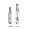 Great Quality Ceramic Atomizer A8 Vape eCig And Glass Material Atomizer 0.5ml 1.0ml Thick Oil 510 Thread Cartridge