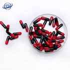 normal size 0 red black empty gelatin vegetable herbal capsule