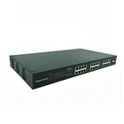 Switch Ethernet Bandwidth Support 10 100 1000m Adaptive Pcb Board Gigabit 24 Port Poe Switch Power Over Ethernet