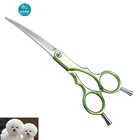 Kelo Hot Sale Sharp Curve Down Blade Beauty Curved Long Blade Rounded Tip Scissors