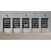 Modern Design Half Aluminum Automatic Glass Panel Garage Door Price For Sale