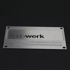 Custom UV resistant lacquered stainless steel nameplate acid etched metal name plate with filling color