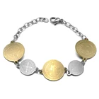 Stainless Steel Catholic Bracelet Religious Cross Bracelet