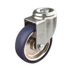 Caster Solid Castor Castors Trolley Wheels Caster 3 Inch Solid Small Rubber Castor Trolley TPR Wheels