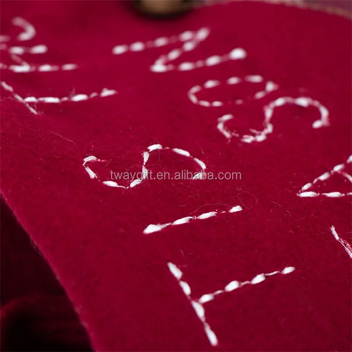traditional christmas festive stocking decoration red snowman