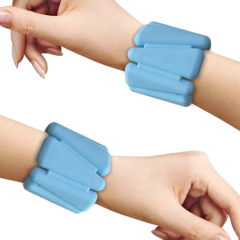 Adjustable Durable Silicone Wrist Weights Bracelets Set Ankle