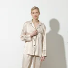 Fung 6001 Factory Stock Available Women Satin Sleepwear Pajamas Sets Ladies Sexy Silk Nightwear Night Dress De Nuit Ni