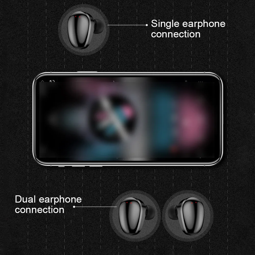 private label wireless earbuds 2200mAh Battery ear pods earbuds Power Bank Charging Cellphone tws earbud 2020 - ANKUX.COM