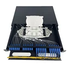 48 Optic Enclosure FTTH 1U 2U 4U 19'' 24 48 Ports Metal Fiber Optic Terminal Box Enclosure ODF Rack Mount