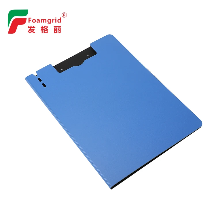 定制的半成品文件夹双面 pp 发泡塑料夹子文件夹封面