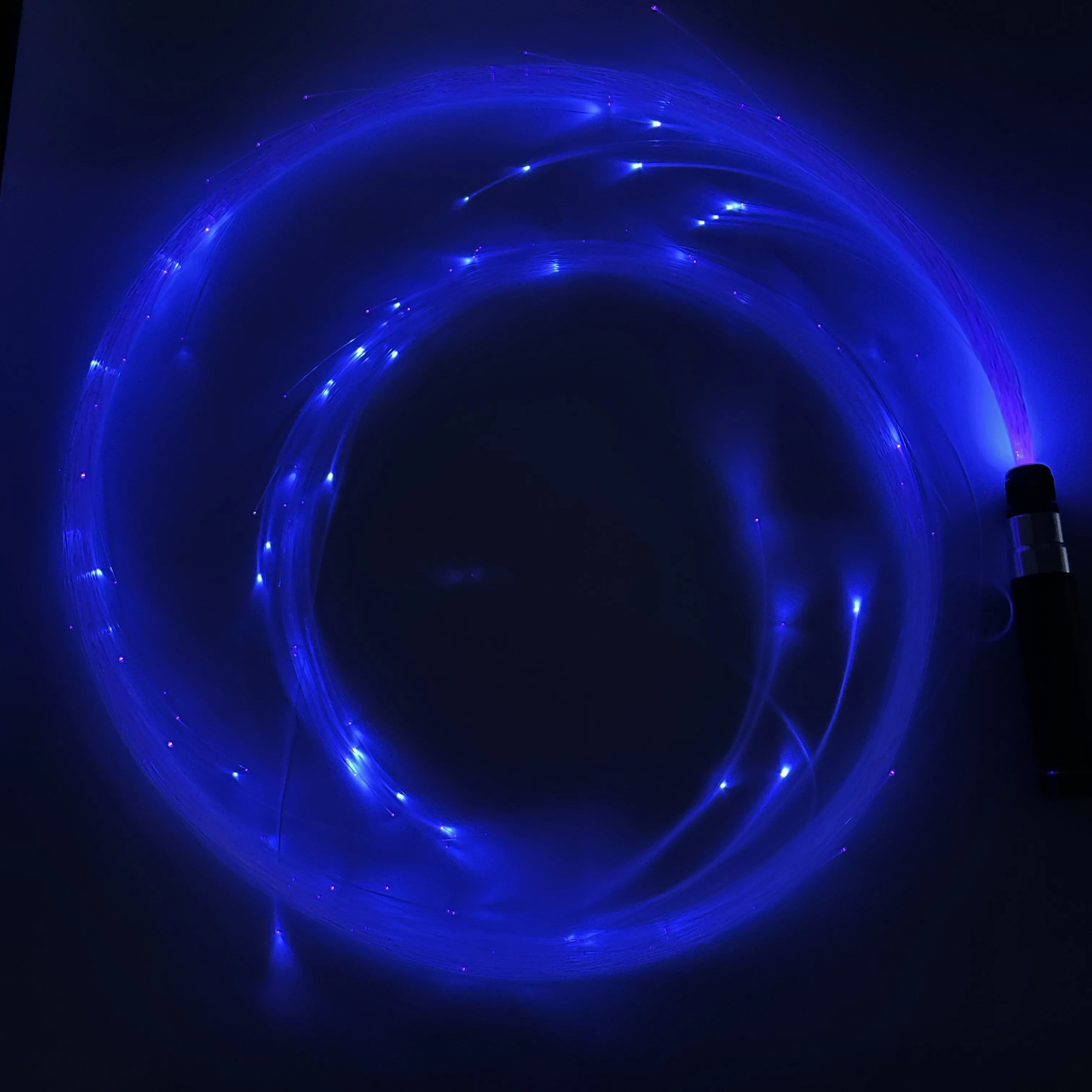 Fashion Rechargeable Colorful Luminous Optic Fiber Led Whip For Rave Party