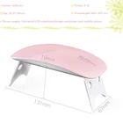Lamp Uv Super Mini Small LED Nail Lamp 6W Gel UV LED Nail Polish Light