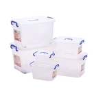 Multipurpose Stackable Large Toy PP Clear Plastic Container Storage Bin Box With Lid