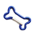 Custom bone shaped clip hook aluminum keyring carabiner