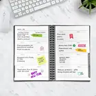 A5 Year Planner Newyes 2021 Hard Cover Stone Paper Spiral Erasable Notebook Week Monthly Yearly Planner