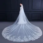 New Arrival Off shoulder Lace Up Cathedral Train long Wedding Dress with Applique