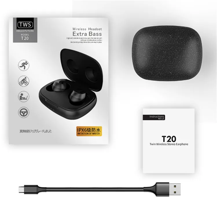 2020 High Quality IPX68 5.0 Qualcomm QCC3020 Running Sports True Wireless Earbuds - ANKUX.COM