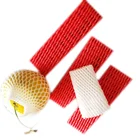 Pear Pink Pe Foam Fruit Net Fruit Expandable Pe Pear Packaging Sleeves Epe Netting In Pink Color Foam Net
