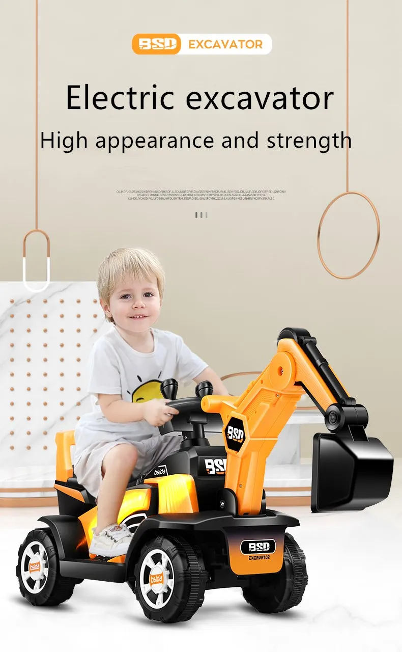 中国制造游乐设施儿童挖掘机/儿童电动挖掘机