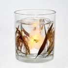 Wholesale Custom Luxury Decorative Gift Glass Scented LED Gel Jelly Wax Candle