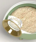 Cat Litter Fully Enclosed Record Player Cat Litter Box Anti-splash Deodorant Litter Box Deodorant Cat Litter Box