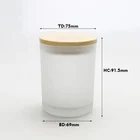 wholesale the best quality scented aroma soy beeswax palm wax candle glass jar with lid