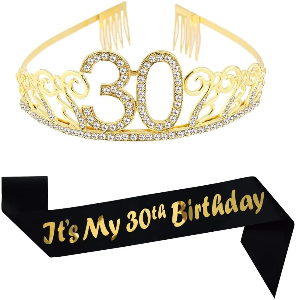 birthday sash and tiara girls rose gold birthday