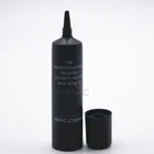 custom printing empty soft plastic black eye cream tube packaging for cosmetics