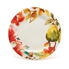 2020 Special Design Round Shape Custom Ceramic Plate Colorful Chinese Earthenware Plates flower leaves Salad Plates