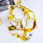 2019 New Design Stylish Fancy Trendy Silk Square Scarf For Women