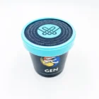 Custom personalize brand disposable Ice Cream Packaging Container 16oz Ice Cream paper Cup Ice Cream paper Bowl