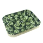 Customized Green Herbs Large Tin Rolling Tray