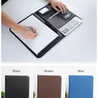 A4 Business Canvas Oxford padfolio Portfolio file folder with Calculator