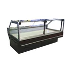 New Design Supermarket Commercial Self Service Counter Deli Fresh Food Cooler Display Showcase