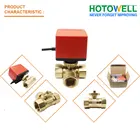 Operated Electric Valve 2 Way HTW-DH Electric Actuator Motor Operated Ball Valve For HVAC Water Flow Control