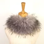 Fur Raccoon Pom Hat Rabbit Shawl Green Pashmina Faux Fur Scarf