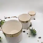 Flower Pot Porcelain Pot Hot Selling Round Shape Porcelain Plated Flower Pot