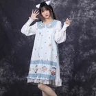Japanese anime style girls dress sweet lolita costume dress full sleeve lolita dress for cosplay