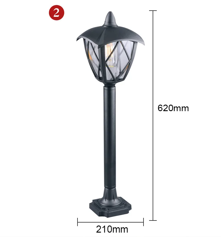 Hot Sale Newest Outdoor Decorative Fixture Pillar Lights For Garden Gate