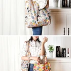 100% RPET recycle reusable eco friendly supermarket japanese folding shopping bag