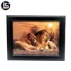 The tiger and the lion 3d flip effect picture lenticular printing for wall hanging