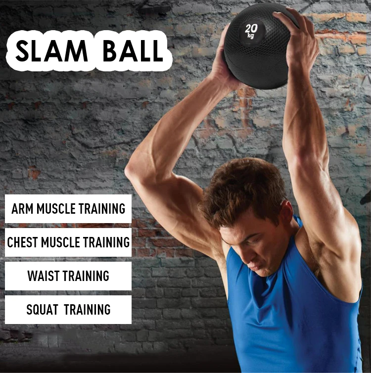 Gym Bodybuilding Exercise Fitness PVC Slam Ball