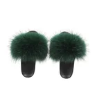 Hot Sale Spring Summer Autumn Winter Children s Fox Fur Slippers Real Slides Fox Fur Slippers