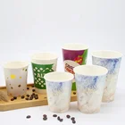 Disposable paper cup customized printing paper coffee cup single wall paper cup