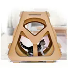 S Circulating Cardboard Cat Scratch Toy Wheel Shape Cat Scratcher